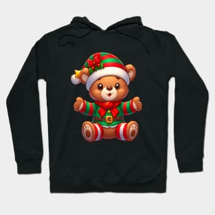 Tender Bear Christmas Hug Kawaii Hoodie